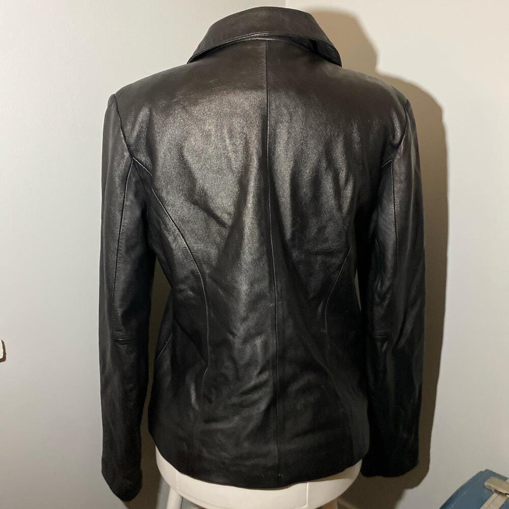 Vintage Sonoma 100% Lambskin Leather Jacket Black size large - Picture 6 of 6